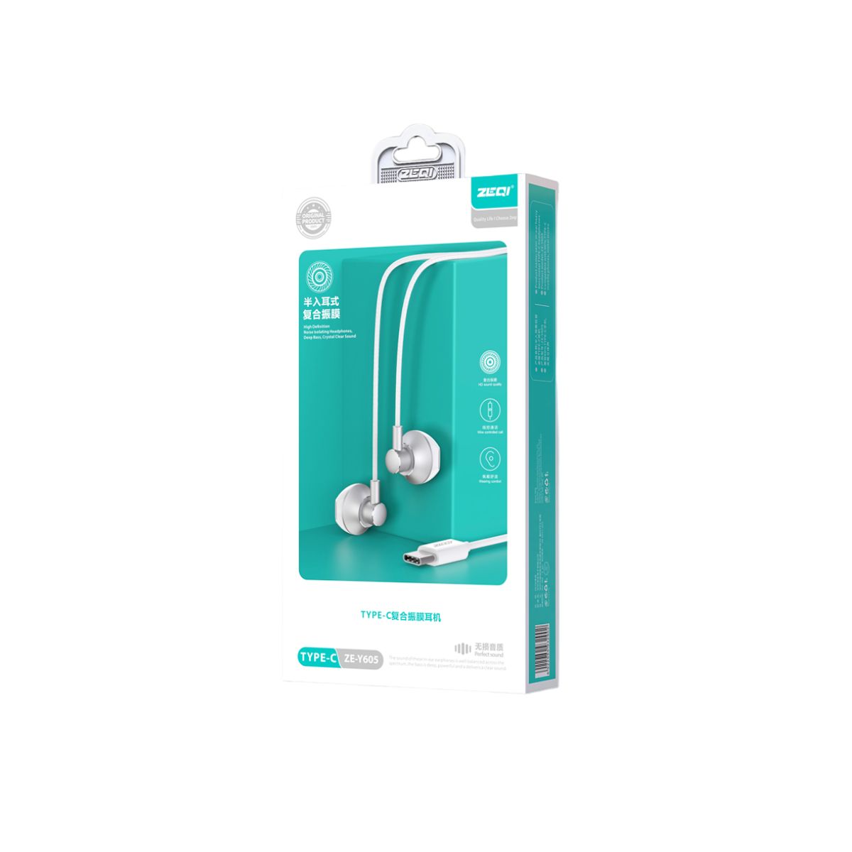 Auriculares Tipo C, Cascos con Cable Auriculares USB C HiFi