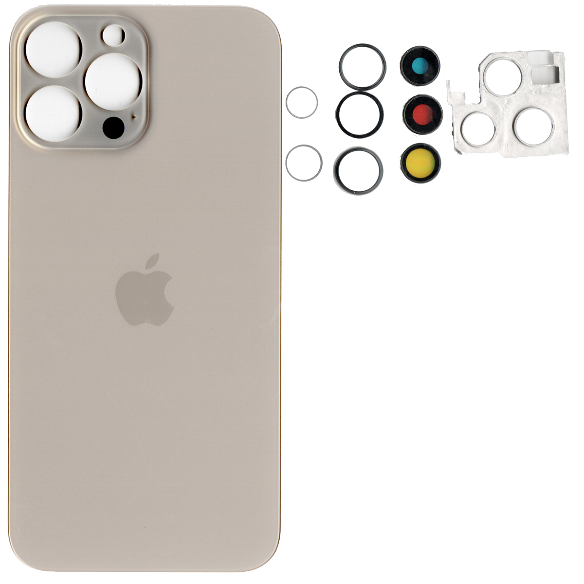 Tapa trasera con agujero grande iPhone 12 Mini - Blanca