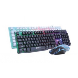 TECLADO Y MOUSE USB SHIPADOO MASTER D280: RETROILUMINADO CON LUCES LED