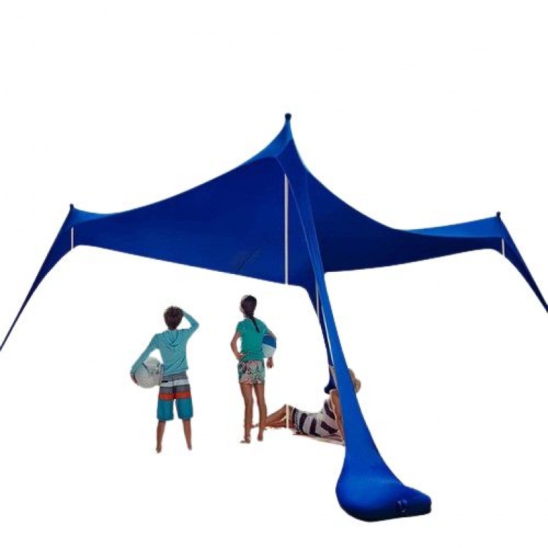 TOLDO PARA PLAYA GAZEBO DESMONTABLE UV50 (CAPACIDAD 6-8 PERSONAS)