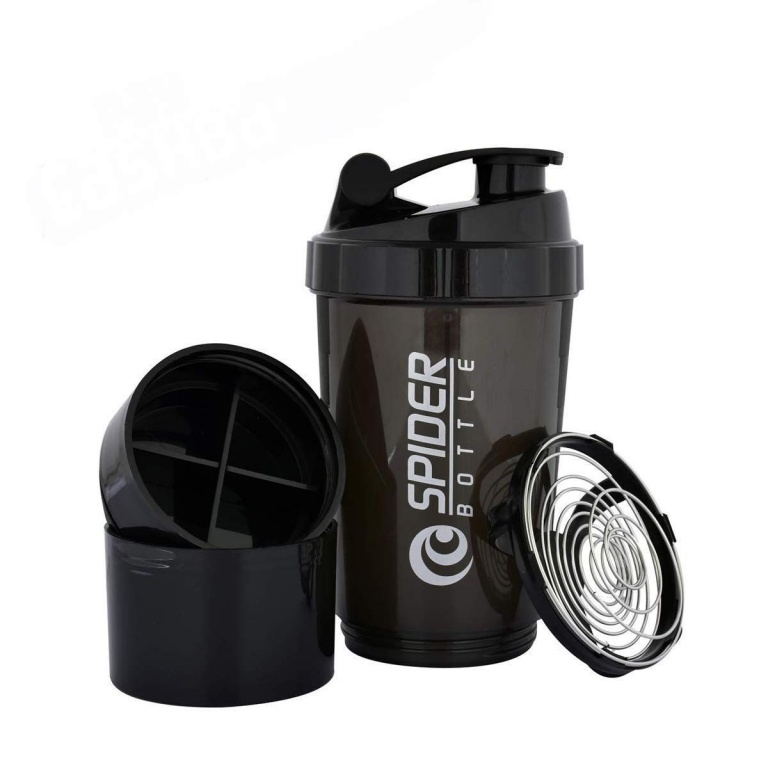 VASO  BATIDOR DEPORTIVO CON COMPARTIMIENTOS 500ML