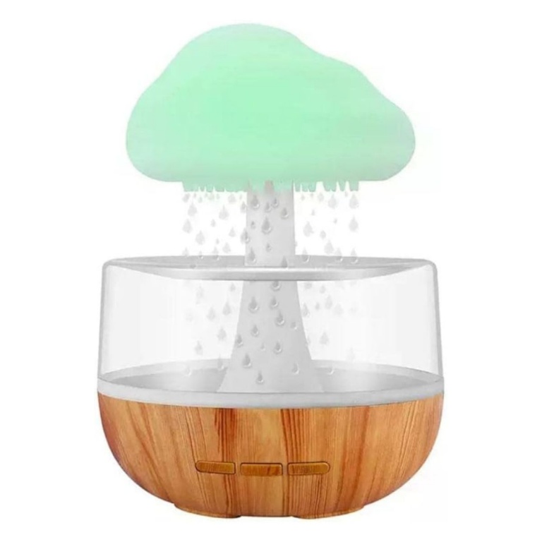 HUMIDIFICADOR CON FORMA DE NUBE, USB ULTRASONICO (CON LUCES LED QUE CAMBIAN DE COLOR)