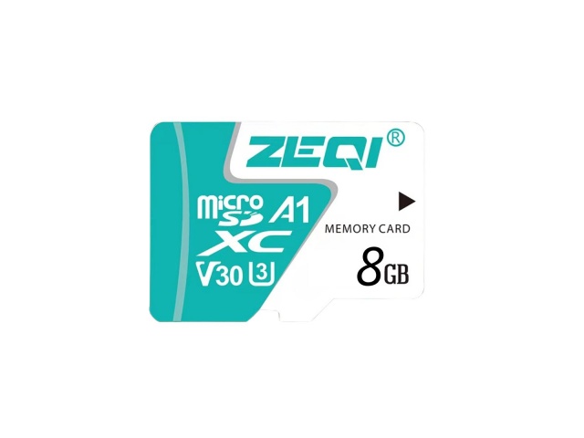 ZEQI MEMORIA MICRO SD 8GB (CLASE 10)     MODEL: ZE-TF100 8GB